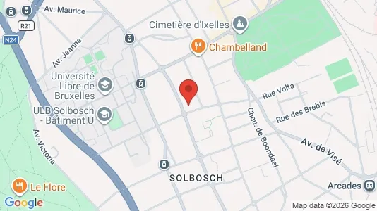 Apartments for rent i Brussels Elsene - kort over placeringen