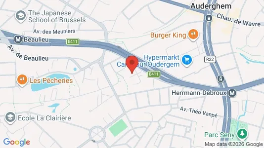 Apartments for rent i Brussels Oudergem - kort over placeringen