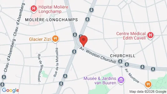 Apartments for rent i Brussels Ukkel - kort over placeringen