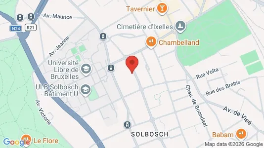 Apartments for rent i Brussels Elsene - kort over placeringen