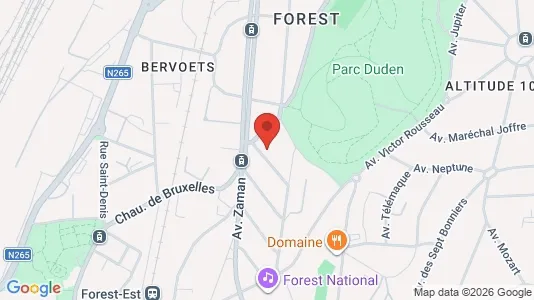 Apartments for rent i Brussels Vorst - kort over placeringen