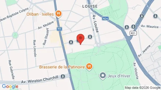 Apartments for rent i Brussels Elsene - kort over placeringen