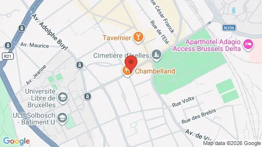 Apartments for rent i Brussels Elsene - kort over placeringen