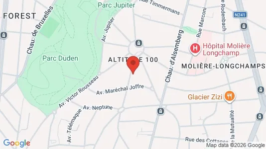 Apartments for rent i Brussels Vorst - kort over placeringen