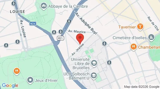 Apartments for rent i Brussels Elsene - kort over placeringen