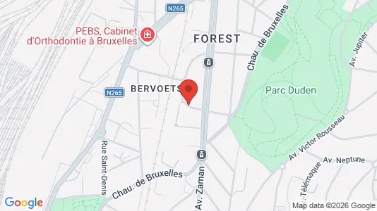 Apartments for rent i Brussels Vorst - kort over placeringen