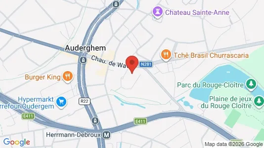 Apartments for rent i Brussels Oudergem - kort over placeringen