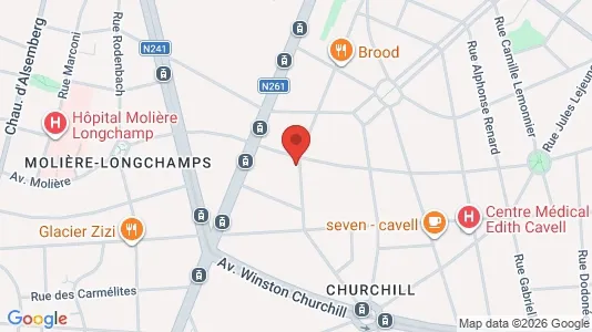 Apartments for rent i Brussels Elsene - kort over placeringen