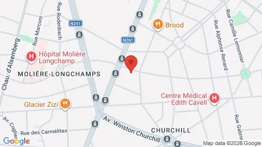 Apartments for rent i Brussels Elsene - kort over placeringen