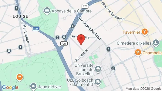 Apartments for rent i Brussels Elsene - kort over placeringen