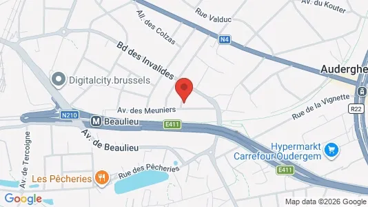 Apartments for rent i Brussels Oudergem - kort over placeringen