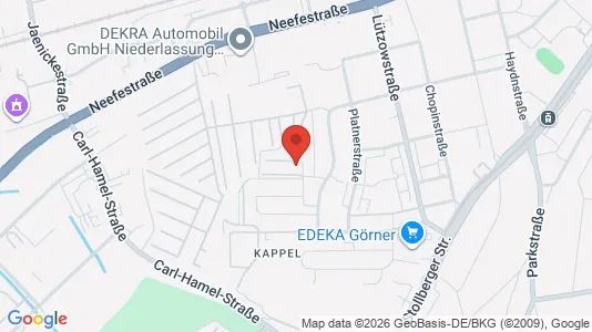 Apartments for rent i Chemnitz - kort over placeringen