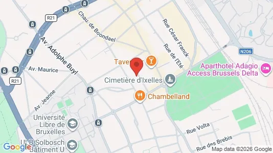 Apartments for rent i Brussels Elsene - kort over placeringen