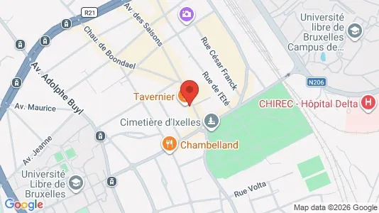 Apartments for rent i Brussels Elsene - kort over placeringen