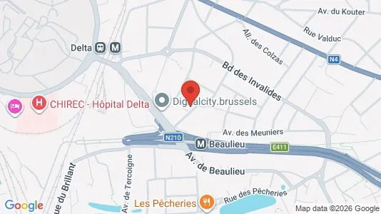 Apartments for rent i Brussels Oudergem - kort over placeringen