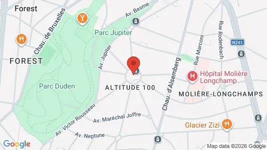 Apartments for rent i Brussels Vorst - kort over placeringen