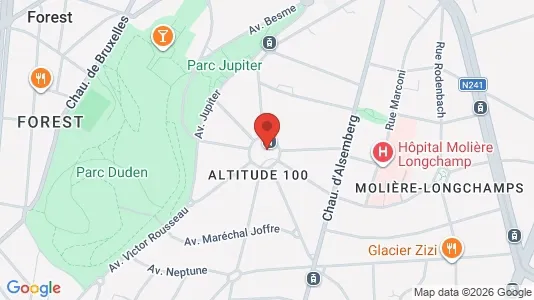 Apartments for rent i Brussels Vorst - kort over placeringen