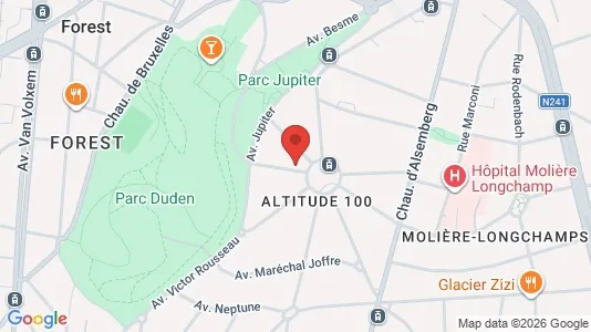 Apartments for rent i Brussels Vorst - kort over placeringen