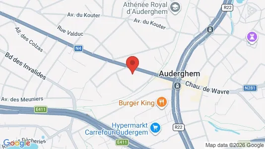 Apartments for rent i Brussels Oudergem - kort over placeringen