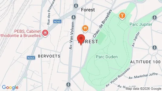 Apartments for rent i Brussels Vorst - kort over placeringen