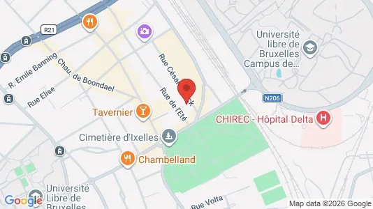 Apartments for rent i Brussels Elsene - kort over placeringen