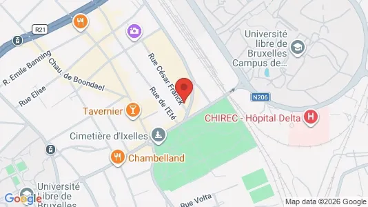 Apartments for rent i Brussels Elsene - kort over placeringen