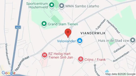 Apartments for rent i Tienen - kort over placeringen