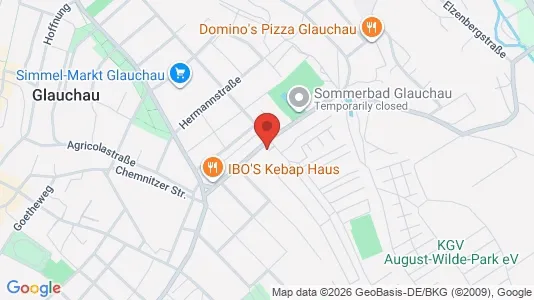 Apartments for rent i Zwickau - kort over placeringen