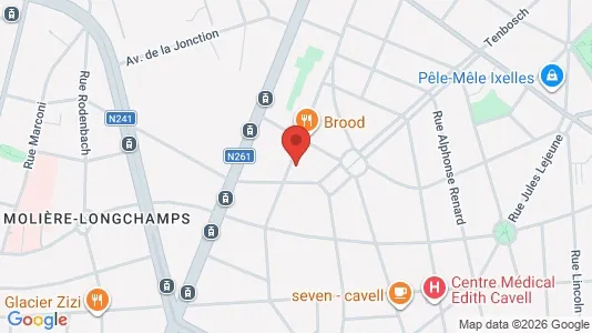 Apartments for rent i Brussels Elsene - kort over placeringen