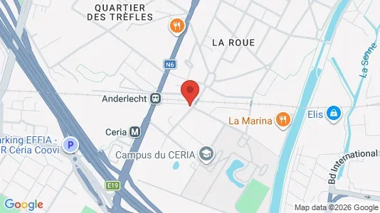 Apartments for rent i Brussels Anderlecht - kort over placeringen