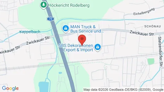 Apartments for rent i Chemnitz - kort over placeringen