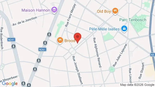 Apartments for rent i Brussels Elsene - kort over placeringen