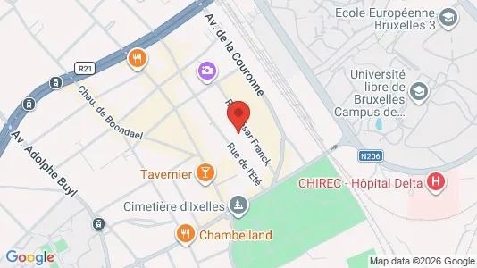 Apartments for rent i Brussels Elsene - kort over placeringen