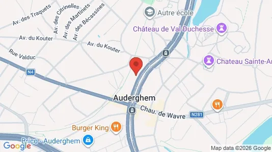 Apartments for rent i Brussels Oudergem - kort over placeringen