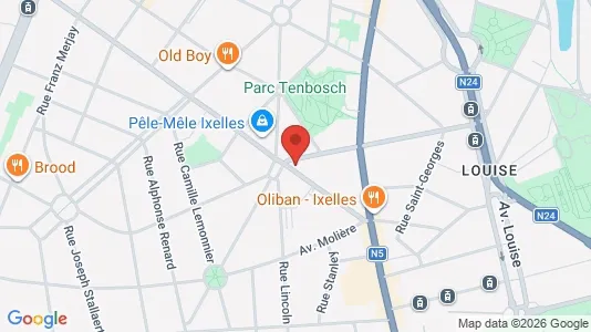 Apartments for rent i Brussels Elsene - kort over placeringen