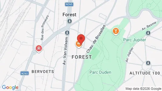 Apartments for rent i Brussels Vorst - kort over placeringen