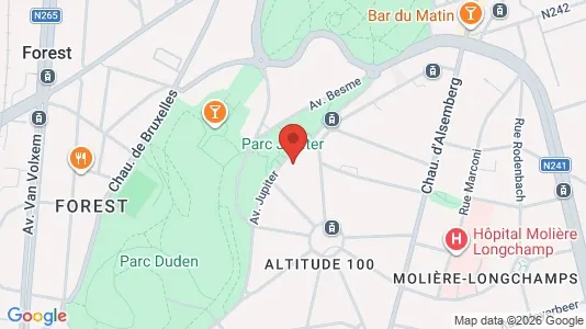 Apartments for rent i Brussels Vorst - kort over placeringen