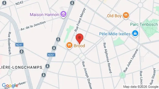 Apartments for rent i Brussels Elsene - kort over placeringen