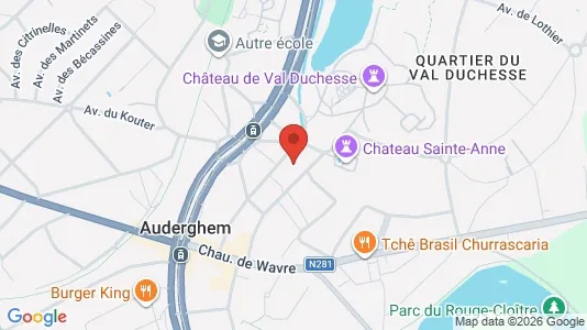 Apartments for rent i Brussels Oudergem - kort over placeringen
