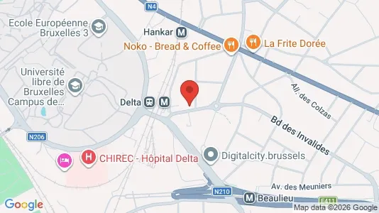 Apartments for rent i Brussels Oudergem - kort over placeringen