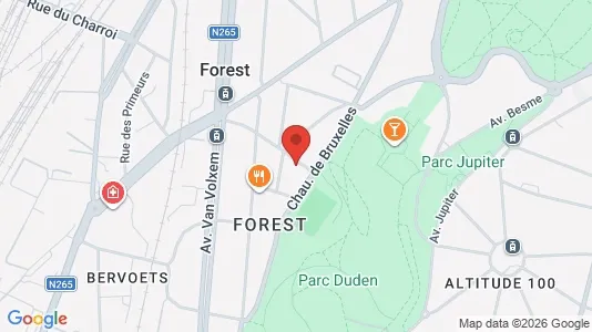 Apartments for rent i Brussels Vorst - kort over placeringen