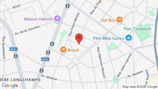 Apartments for rent i Brussels Elsene - kort over placeringen