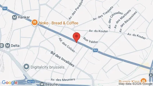 Apartments for rent i Brussels Oudergem - kort over placeringen