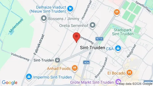 Apartments for rent i Sint-Truiden - kort over placeringen