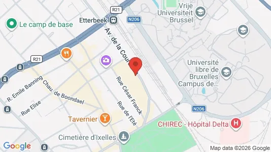 Apartments for rent i Brussels Elsene - kort over placeringen