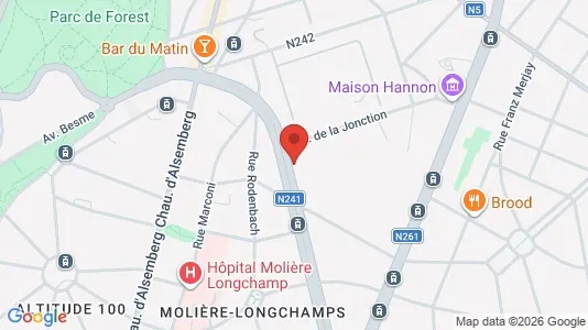Apartments for rent i Brussels Vorst - kort over placeringen