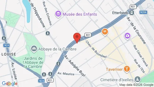 Apartments for rent i Brussels Elsene - kort over placeringen