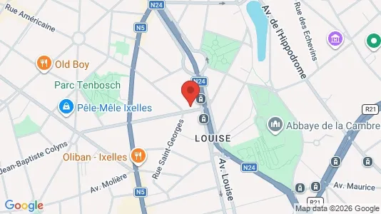 Apartments for rent i Brussels Elsene - kort over placeringen