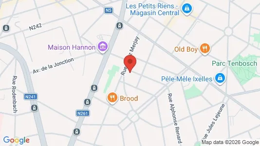 Apartments for rent i Brussels Elsene - kort over placeringen