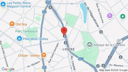 Apartments for rent i Brussels Elsene - kort over placeringen